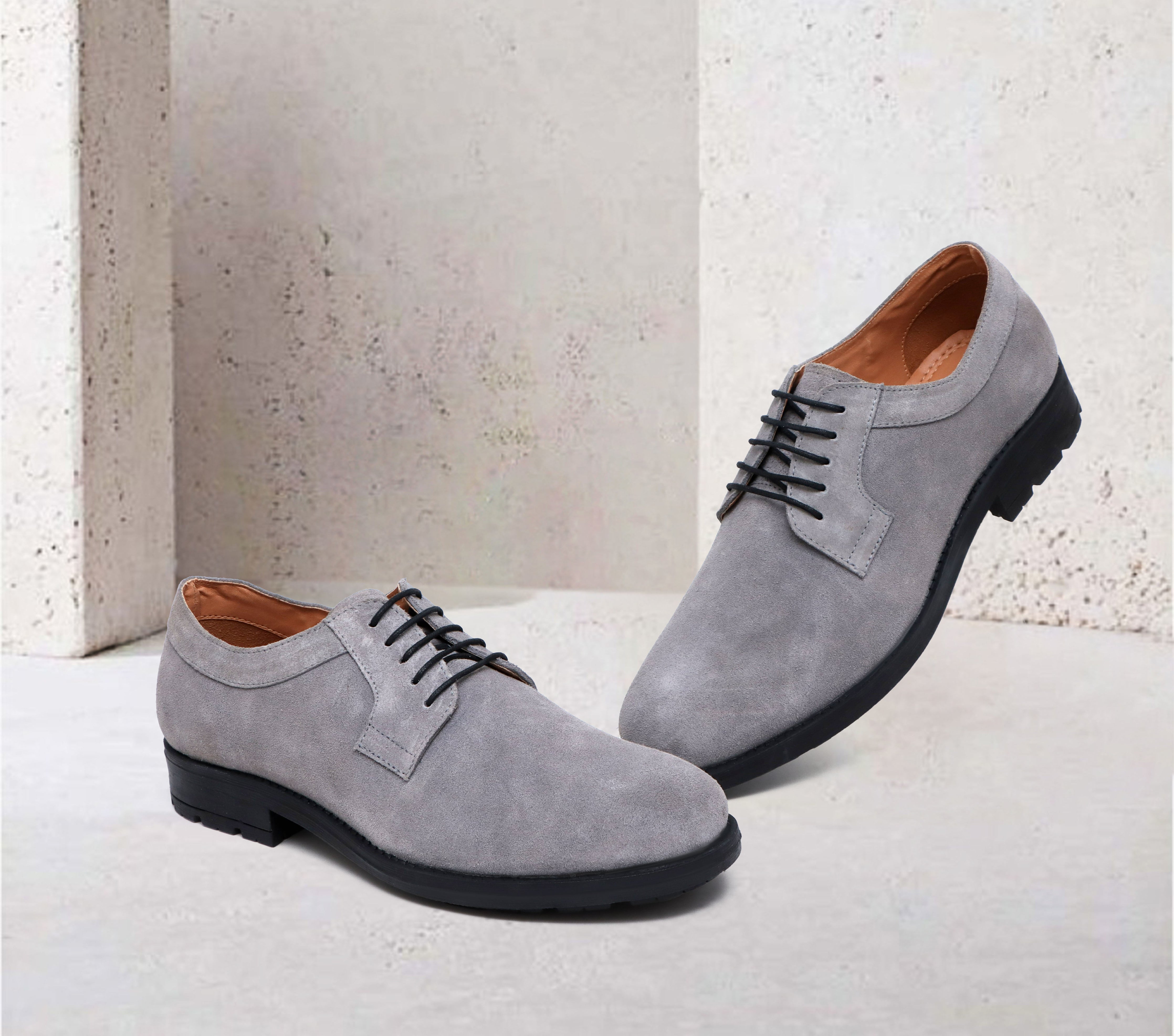 Gray sale derby shoes