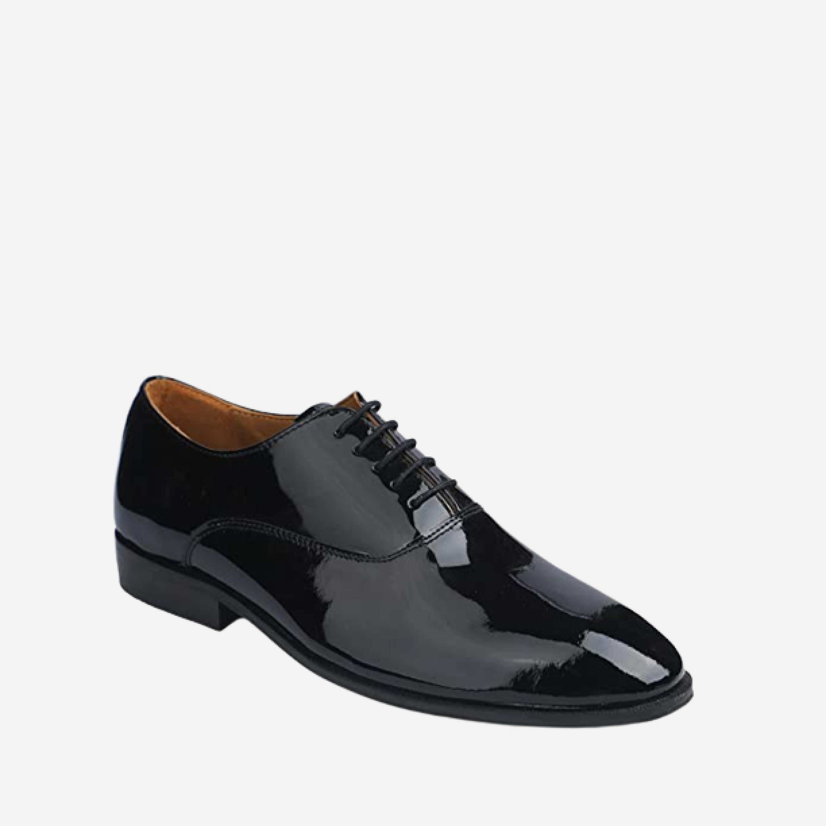 Stylish Full Patent Leather Oxford Shoes - Black – Shoemonkies